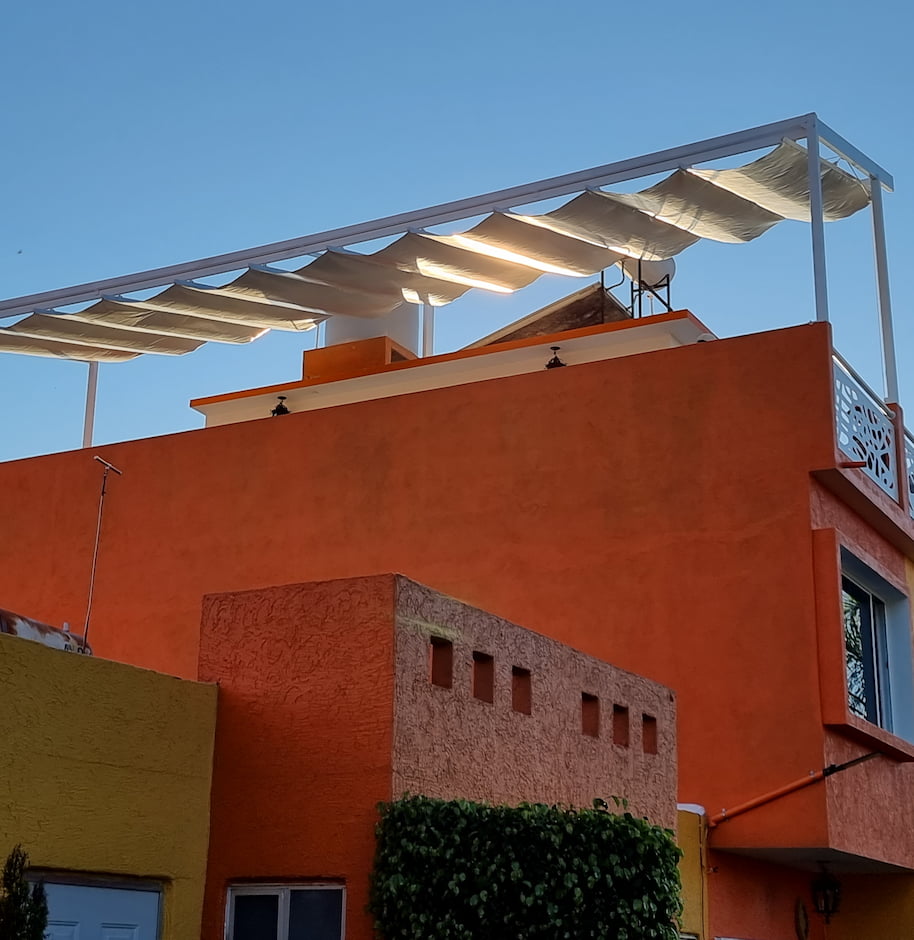 Palillería automatizada en residencia de Cuernavaca - Cubierta retráctil DIDANF