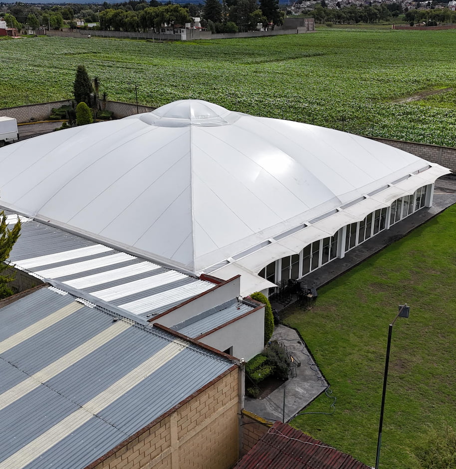 Cubierta estética para Salón de Fiestas en Toluca - Velarias para eventos DIDANF